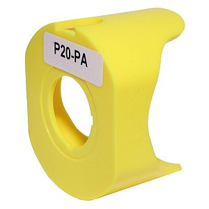 P20-PA | Protetor Plástico Amarelo P/ Botão Emergência 22mm | Metaltex