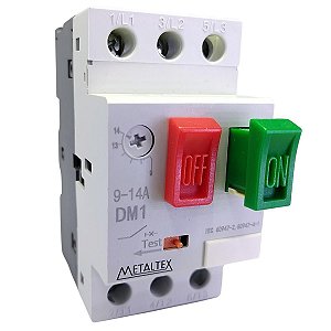 DM1-14A | Disjuntor Motor 9 ~14a | Metaltex