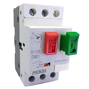 DM1-10A | Disjuntor Motor 6 ~ 10a | Metaltex