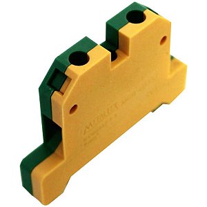 MGB6/35 | Borne Conector Terra 6mm  Verde/amarelo | Metaltex