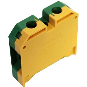 MGB35/35 | Borne Conector Terra 35mm - Verde/amarelo | Metaltex