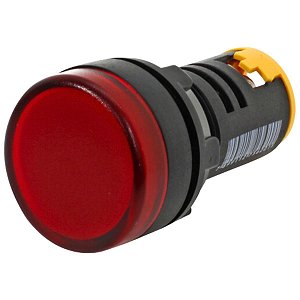 L20-AR9-R | Sinaleiro Led 22mm - 12vcc/vca - Vermelho  | Metaltex