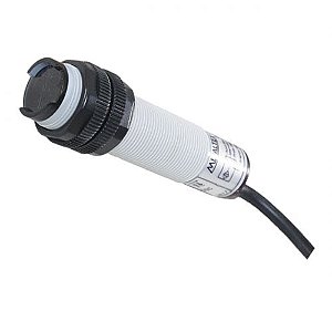 P18AD-20-DNC | Sensor Fotoelétrico Difuso Ajustável Npn - 1na+1nf - Distância Sensora: 20cm (12v - 24v) | Metaltex