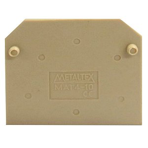 MAT4-10 | Tampa Final  Para Uso Em Borne Conectores Mtb4en a Mtb10en | Metaltex