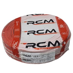 Cabo Flexível 2,5mm Vermelho - Rolo 100mts | Rcm
