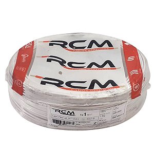 Cabo Flexível 1mm Branco - Rolo 100mts | Rcm