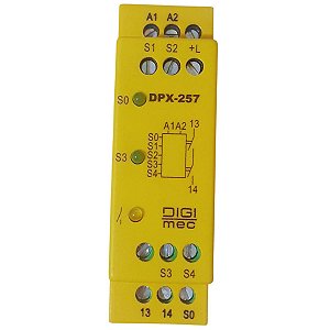 DPX257-T10 | Rele de Segurança para Cortina de Luz NR12  24vca/vcc. T10 | Digimec
