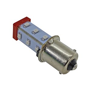 S15-L57R | Led P/soquete Ba15s 24v - Vermelho | Serve para Torres Tpsl4/Tpss6/Tpsf6/Tpws | Metaltex