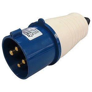 TLP32442 | Plug Macho Industrial 32a 3P+T  (220~240v) Azul | Metaltex
