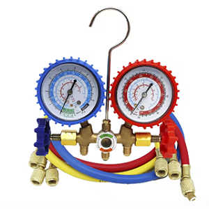 Conjunto Manifold R134 R22 R12 mangueira 1/4
