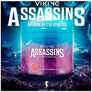 Viking Assassins 300g - Pré Treino Diversos Sabores - Pré Workout Canibal Inc