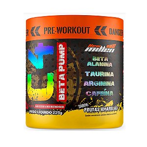 C4 Beta Pump 225g - Pré Treino *Sabor Frutas Amarelas VALIDADE 11/25* - Pre-Workout New Millen