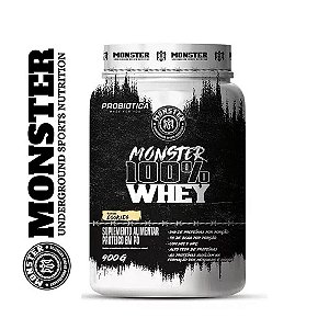 Monster 100% Whey Protein 900g - Diversos Sabores - Probiotica