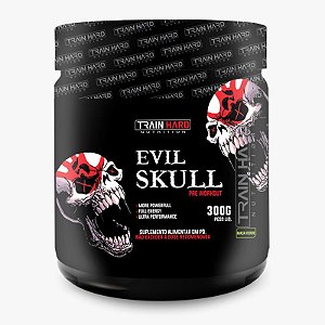 Evil Skull Pre Workout 300g - Diversos Sabores - Pré Treino Train Hard Nutrition