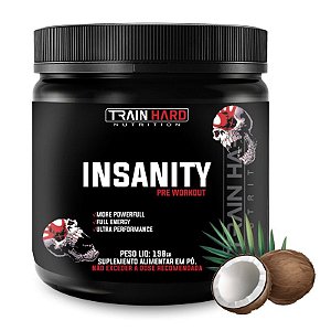 Pré Treino Insanity 198g - Diversos Sabores - Pre Workout Train Hard Nutrition