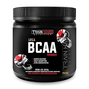 BCAA Powder 12:1:1 220g - Diversos Sabores - Aminoácido Train Hard Nutrition