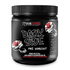 Dark Side Pre Workout 210g - Sabor Citrus Black - Pré Treino Train Hard Nutrition