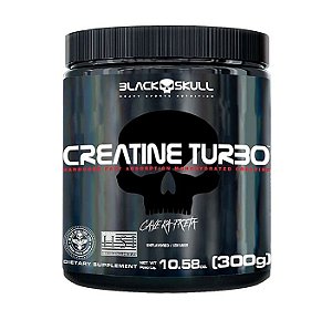 Creatina Turbo Monohidratada com Carbo Caveira Preta - Black Skull