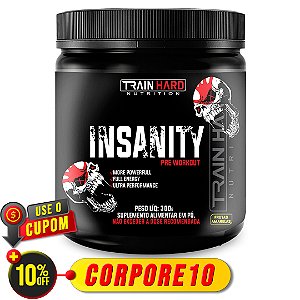 Insanity Pre Workout 300g Pré Treino - Train Hard Nutrion
