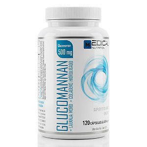 Glucomannan 120 Cápsulas | Fibra de Saciedade e Controle de Apetite