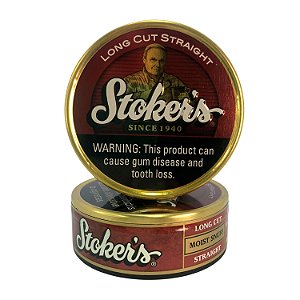 Lata Fumo de Mascar Stokers Long Cut Straight 50g