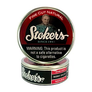 Lata Fumo de Mascar Stokers Fine Cut Natural 50g