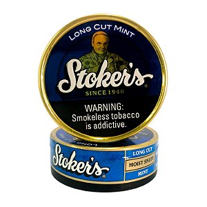 Lata Fumo de Mascar Stokers Long Cut Mint 50g