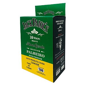 Palheiro Jack Paiols Menta Caixa Com 10 Unidades