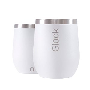 Copo Térmico Gluck Whisky Spirit 354Ml Branco Off White