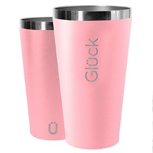 Copo Térmico Gluck Sleek 473Ml Rosa Salmon