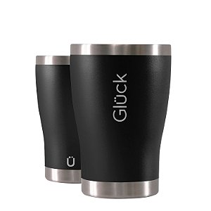 Copo Térmico Gluck Tulipinha 354ml Preto Black