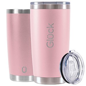 Copo Térmico Gluck Lucky 591Ml Rosa Salmon