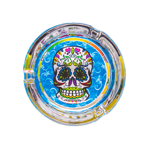 Cinzeiro Vidro Caveira Mexicana
