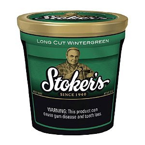 Pote Fumo de Mascar Stokers Long Cut Wintergreen 340g
