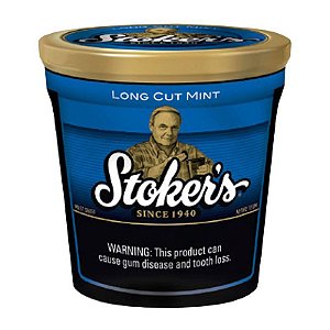 Pote Fumo de Mascar Stokers Long Cut Mint 340g