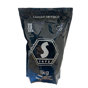 Carvão Safe Hexagonal 1kg