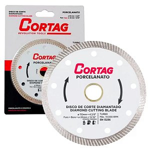 DISCO DIAMANTADO PORCELANATO CORTAG 4"