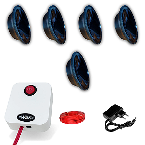 Repelente Ultrassônico WBK com 5 emissores - para Afastar Pragas e Animais