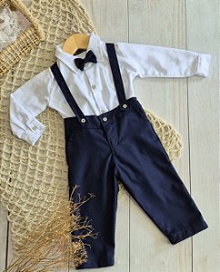 Look Pietro azul marinho - Camisa