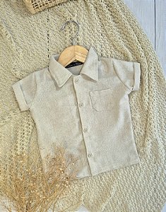 Camisa natural - Manga curta