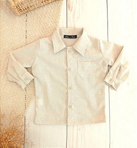 Camisa Pietro natural - Manga longa