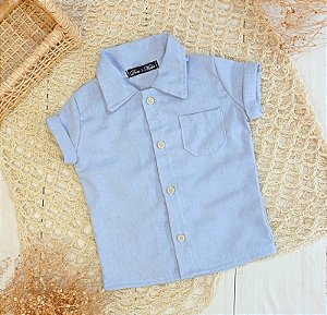 Camisa Joaquim azul serenity - Manga curta