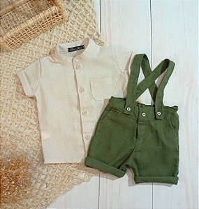 Look Samuel  - Bermuda verde musgo