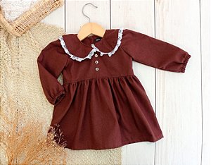 Vestido Emili - Marrom