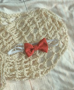 Gravata borboleta terracota