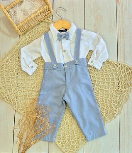 Look Pietro azul serenity - Camisa