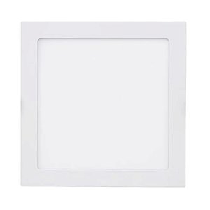 PLAFON EMBUTIDO QUADRADO COR BRANCO 30X30CM LED 24W 3000K 1680LM 100-240V IP20