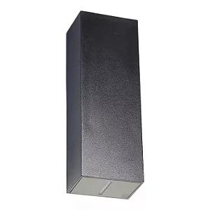 ARANDELA SCALE 2042 EM ABS COR PRETO COM FACHO DUPLO ABERTO LED 2X 2W 3000K 150LM 100-240V IP65 120X42X30MM - 259