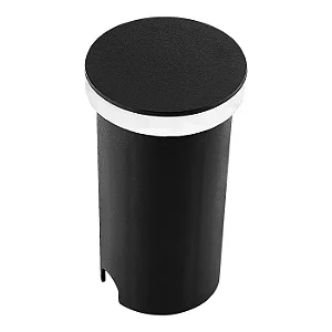 BALIZADOR RUBY 2059 REDONDA COR PRETO LED 1W 3000K 35LM BIVOLT IP67 D.43X90MM - 302