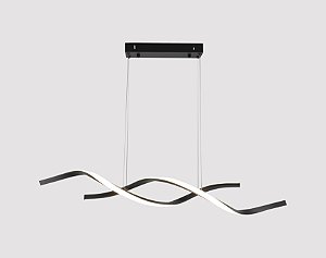 PENDENTE DOUBLE SPIN 2063/100 COR PRETO 1000MM LED 36W 3000K 2880LM BIVOLT - 313